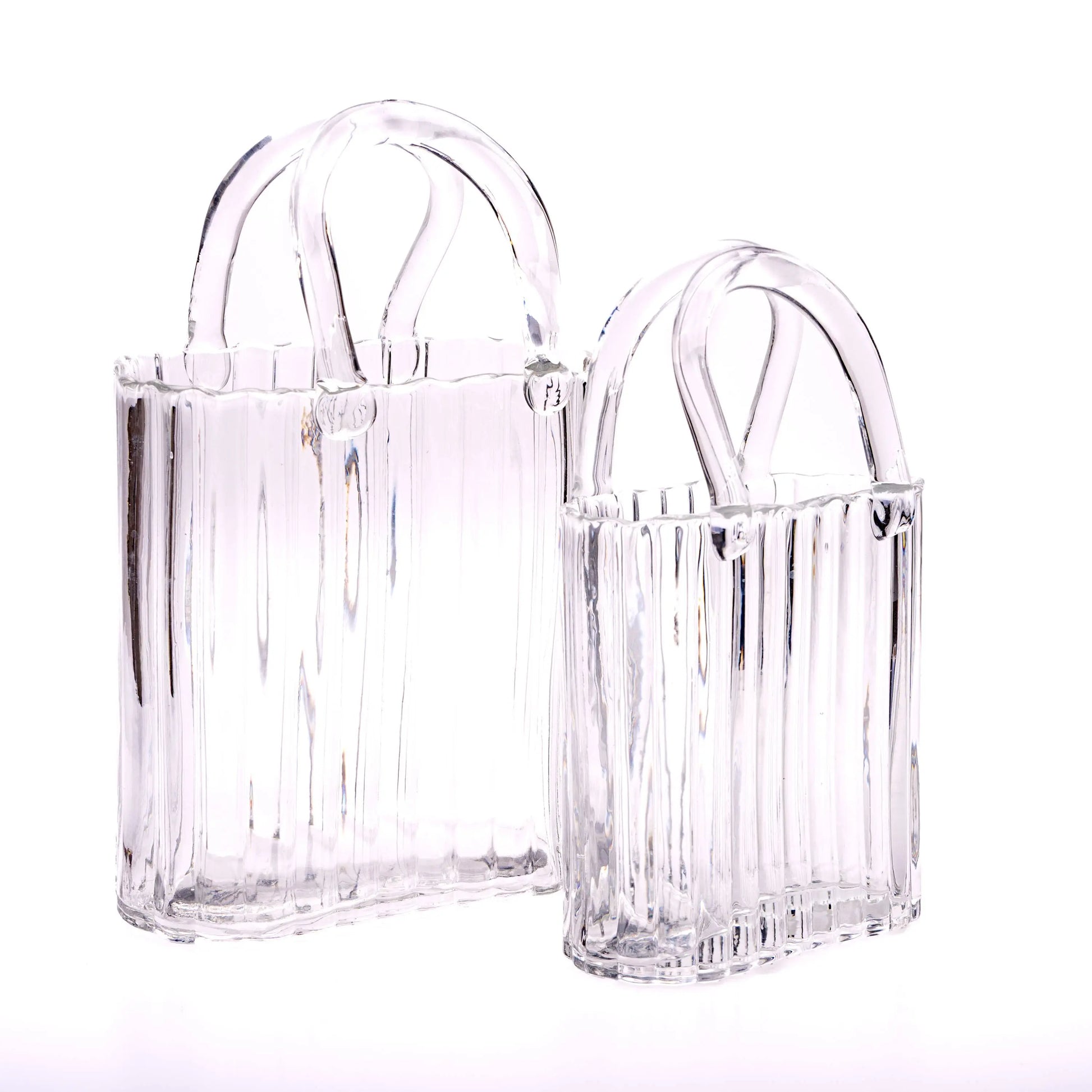 Large Handbag Vase: Clear: Small The Style Closet
