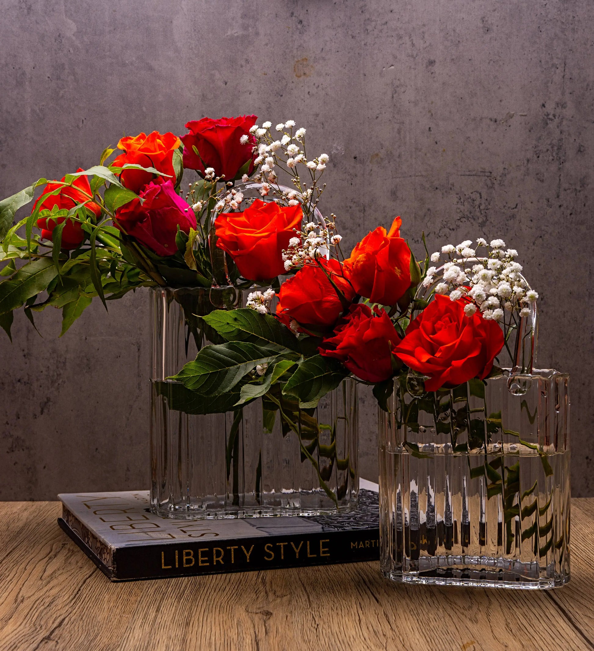 Large Handbag Vase: Clear: Small The Style Closet
