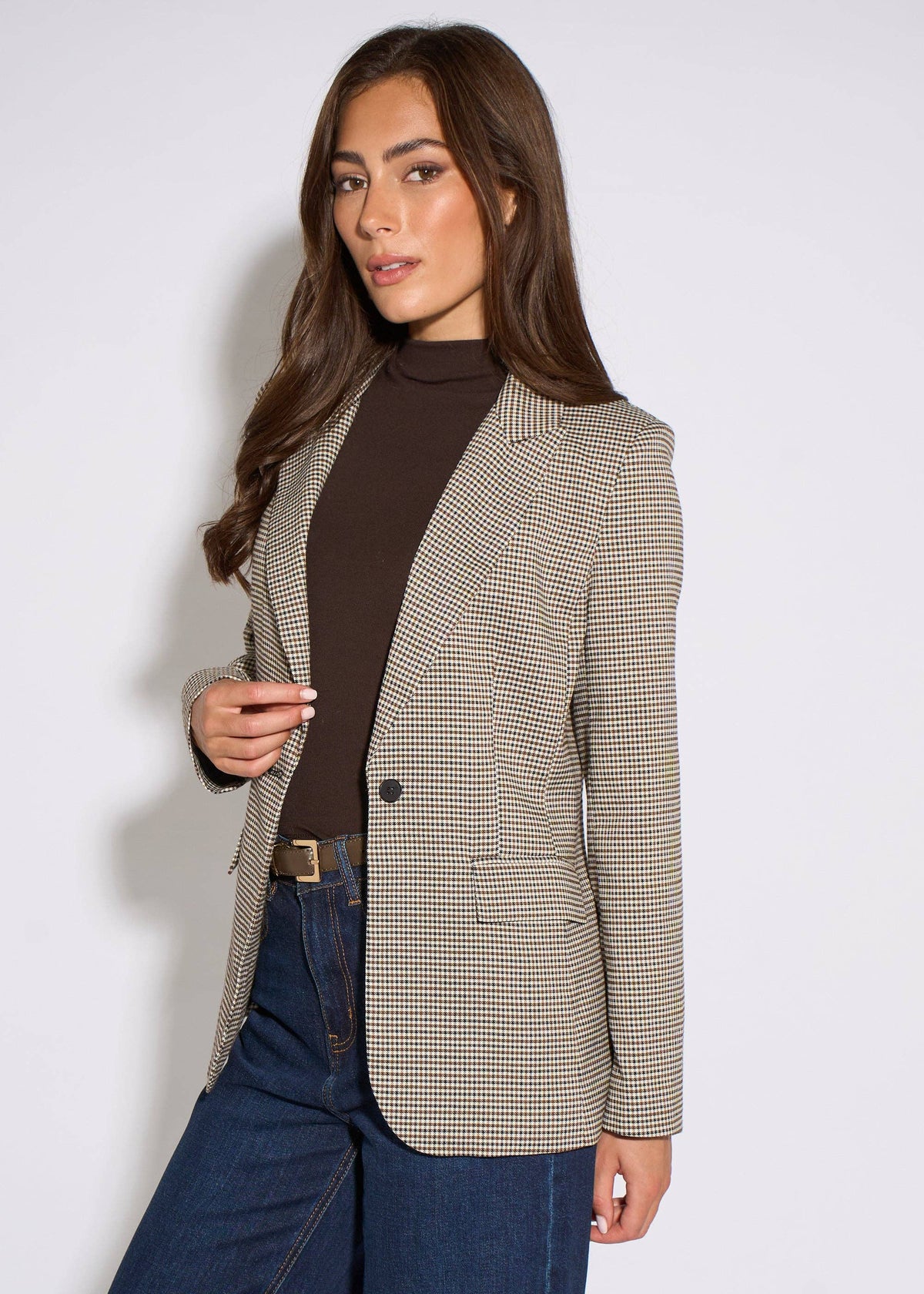 Neutral Tweed Heritage Blazer Jacket: available in sizes 8 to 16 The Style Closet