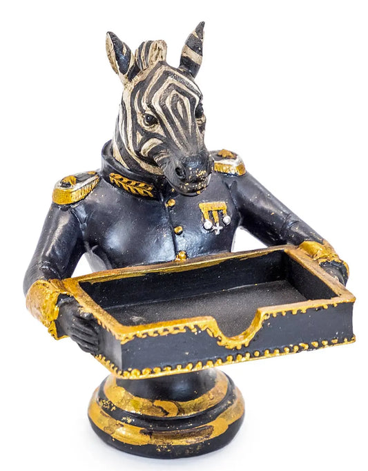 Gentry Zebra Card Holder/Sweet Tray The Style Closet