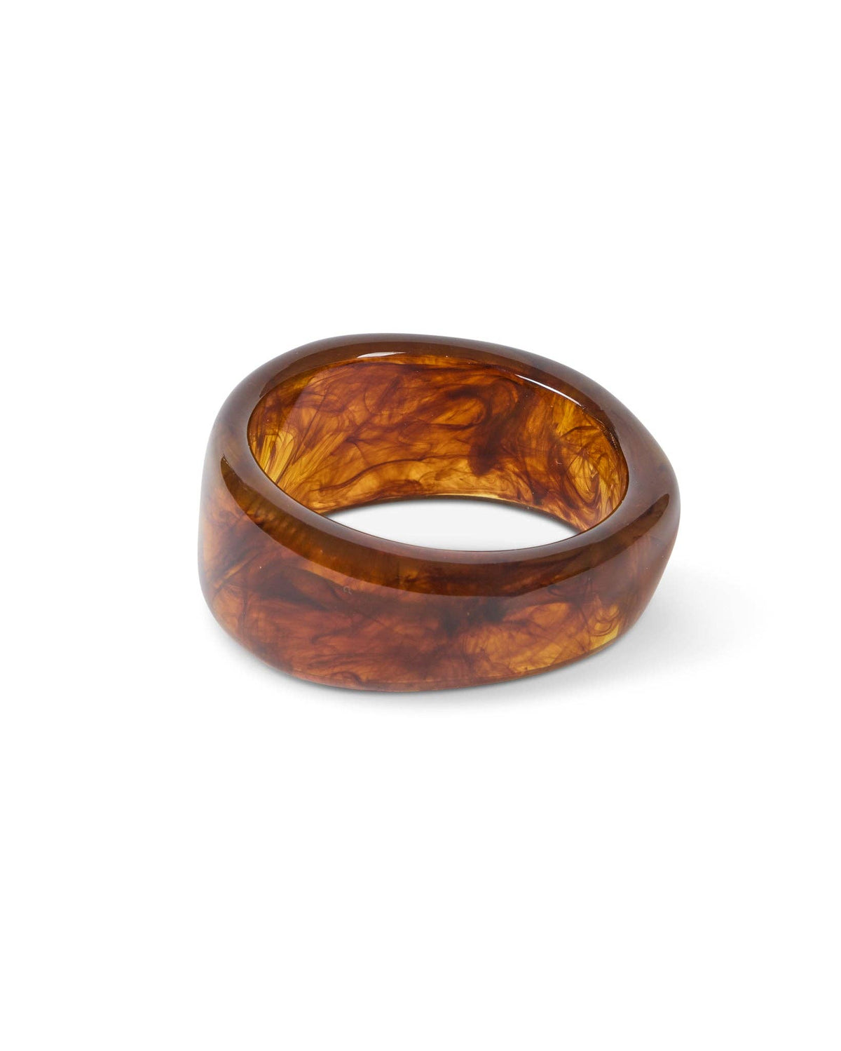 Chunky Bangle | Dark Tortoiseshell