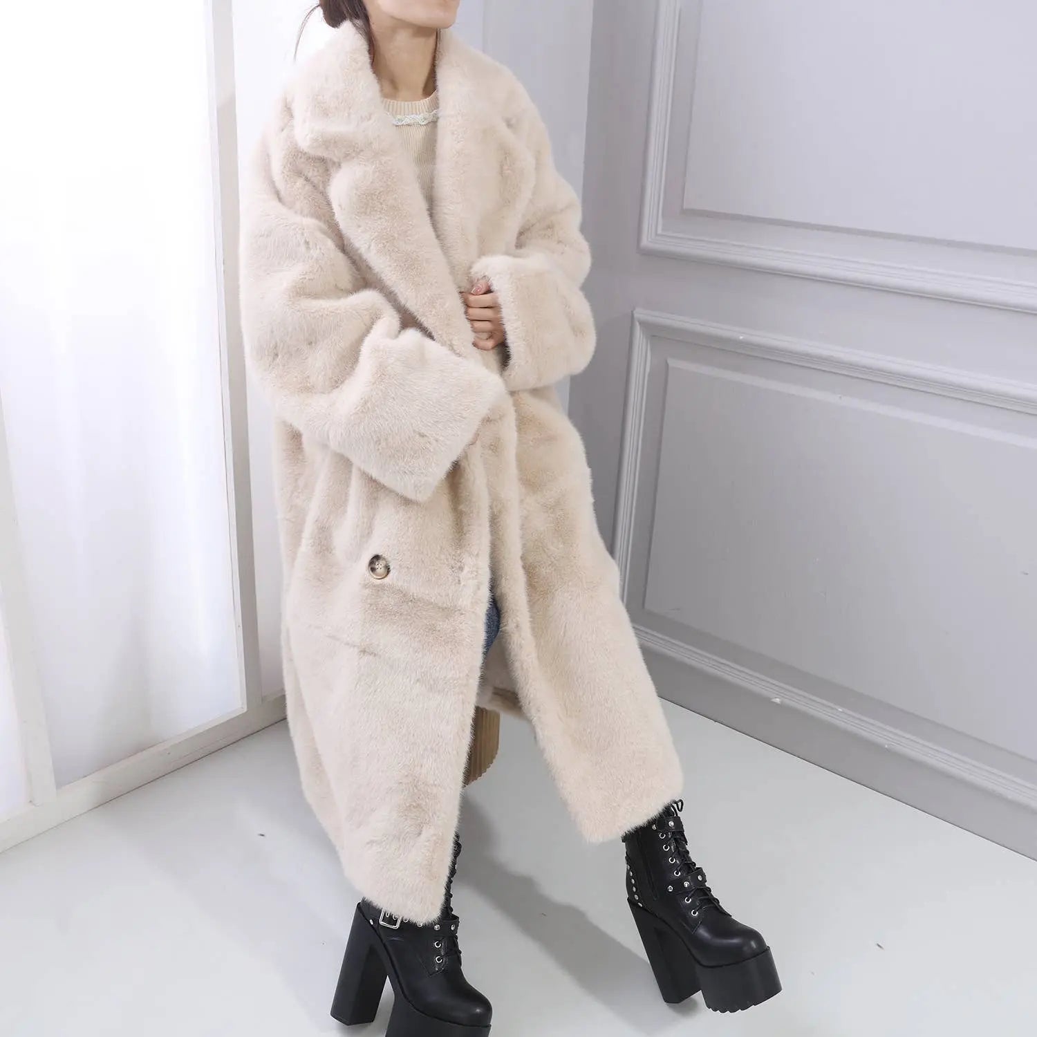 The Luxe Heritage Frost Reverie Faux Fur Coat The Style Closet