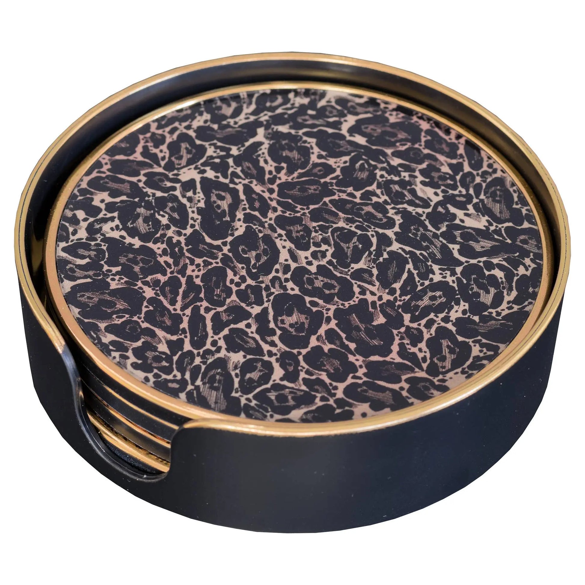 Roxy Leopard Circular Coasters The Style Closet