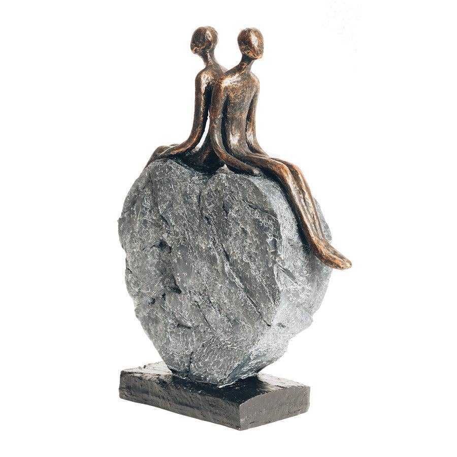 Couple on Heart Sculpture The Style Closet