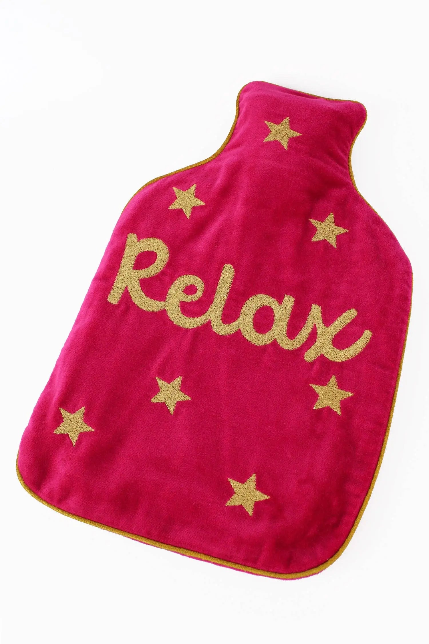 PINK VELVET RELAX HOT WATER BOTTLE The Style Closet