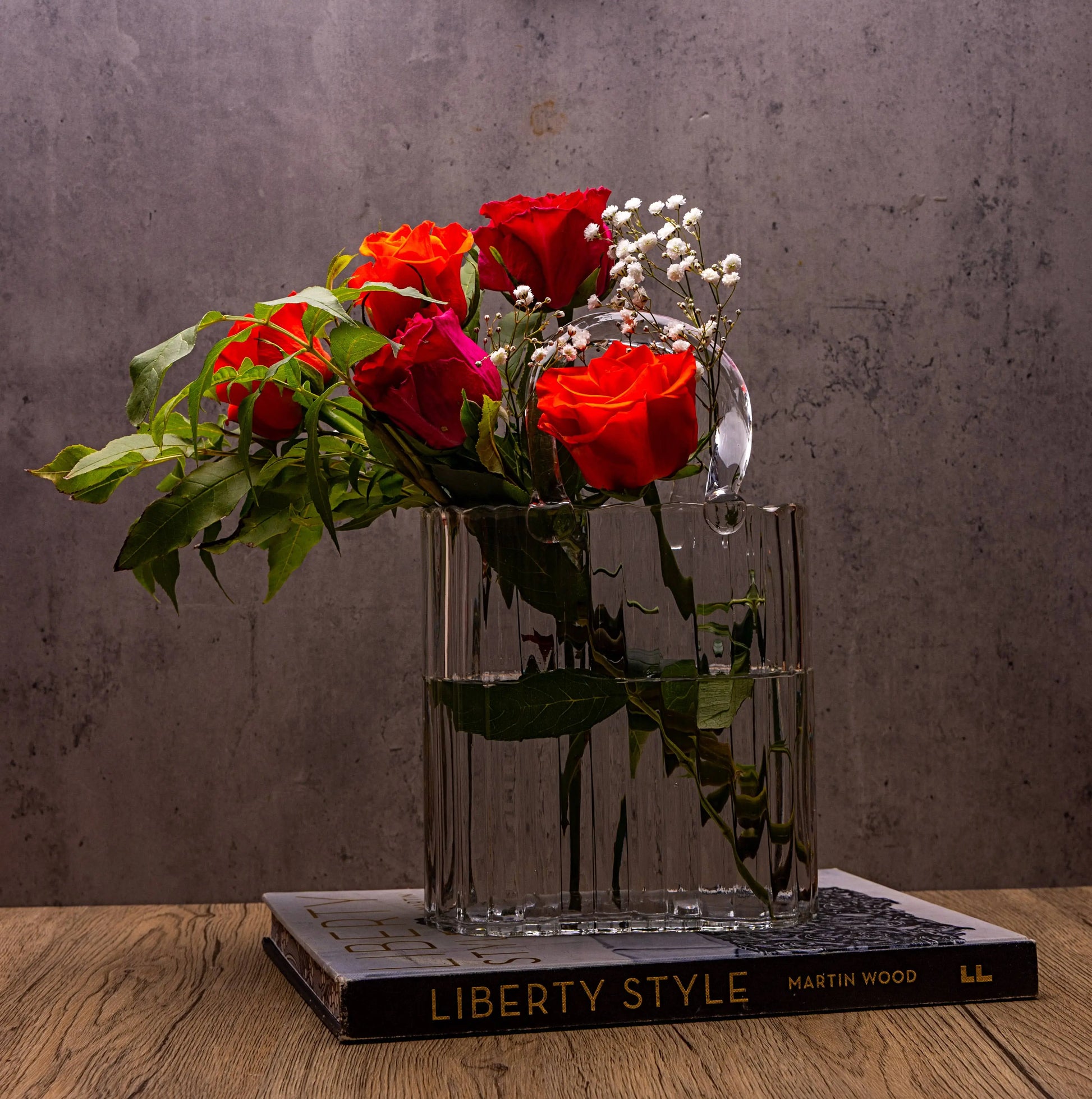 Large Handbag Vase: Clear: Large The Style Closet