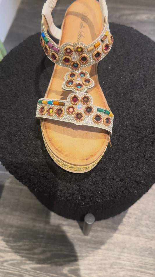 Low Wedge , padded sole sandals