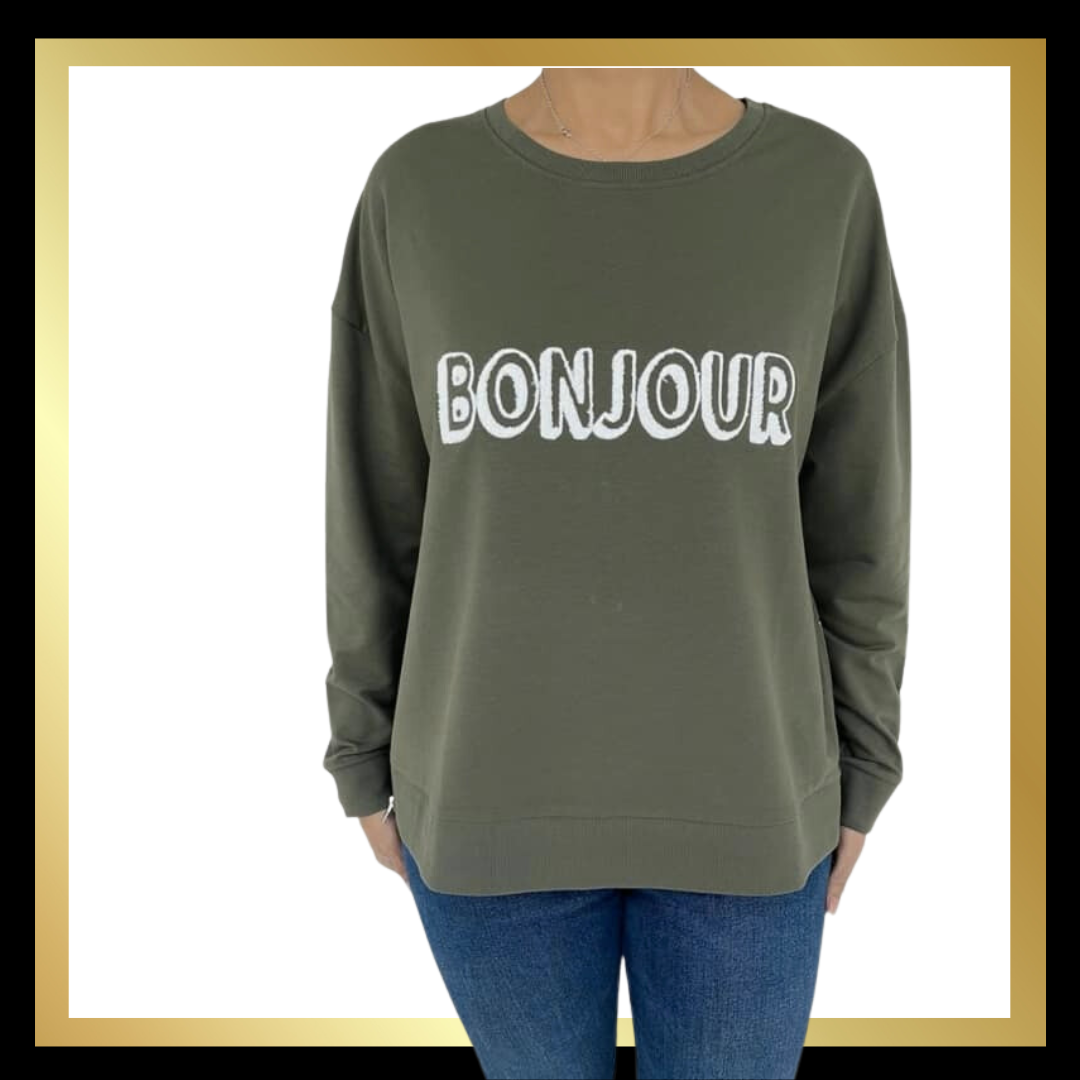 Boujour Sweatshirts with Zip Detail